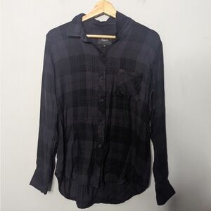 Rails Too Size Medium Black Plaid